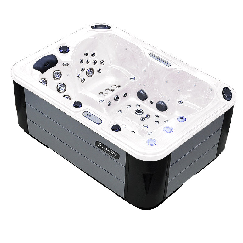 Tropic Spa Hurricane 3Person 81Jet Hot Tub with LED Light Wayfair
